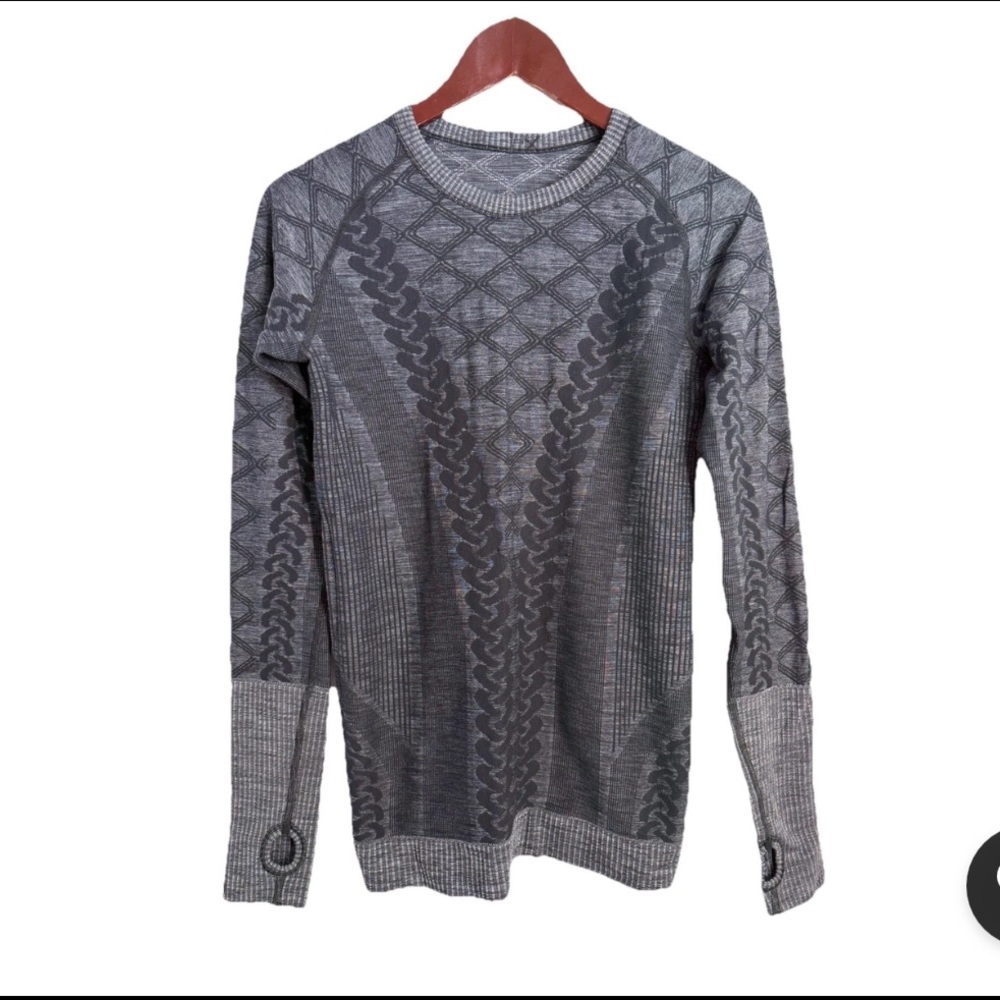 Lululemon Women's Rest Less Pullover (Second Release) Heathered Black Size 6/8